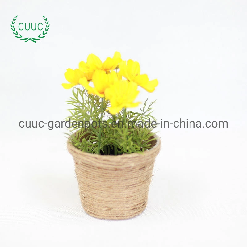 Small Flower Pot Fabric Flower Vase Modern Minimalist Flower Basket Cute Indoor Office Storage